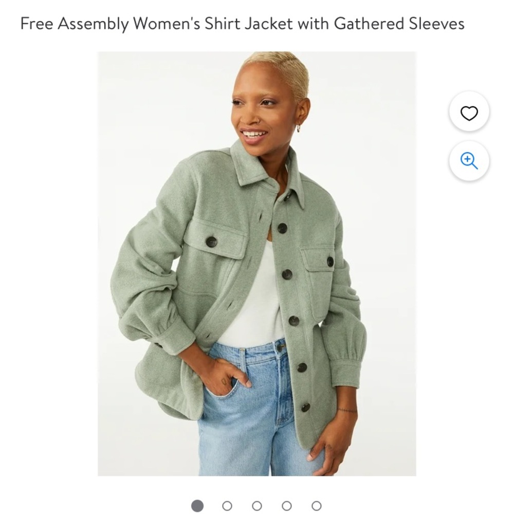 Free Assembly sage green shirt/jacket